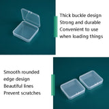 20 PCS Square Plastic Box With Cover Transparent Storage Box PP Parts Tool Box Electronic Component Accessories Box, 20 PCS Square