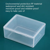 30 PCS Rectangular Transparent Plastic Box PP Universal Box Parts Hardware Tool Storage Box, 30 PCS