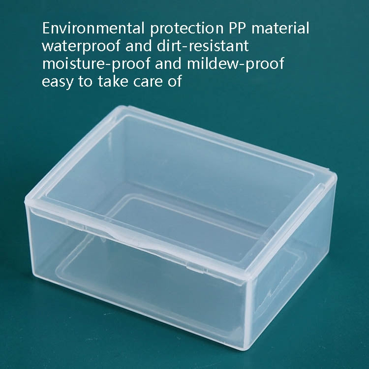 30 PCS Rectangular Transparent Plastic Box PP Universal Box Parts Hardware Tool Storage Box, 30 PCS