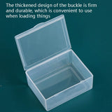 30 PCS Rectangular Transparent Plastic Box PP Universal Box Parts Hardware Tool Storage Box, 30 PCS