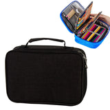 Waterproof Pencil Case 72 Color Large Capacity Sketch Pencil Bag Stationery Set Black