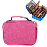 Waterproof Pencil Case 72 Color Large Capacity Sketch Pencil Bag Stationery Set Rose Red