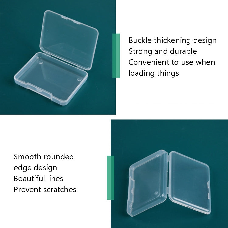 30 PCS Rectangular PP Transparent Plastic Box Parts Hardware Tool Accessories Storage Box, 30 PCS Rectangular