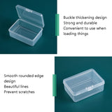 20 PCS Rectangular Plastic Box Transparent Parts PP Storage Box With Cover, 20 PCS Rectangular