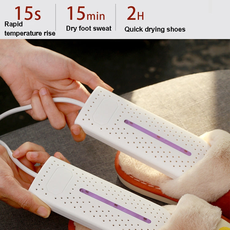 10W Household Shoe Dryer Shoe Deodorant Shoe Dryer Smart Timed Folding Shoe Baker Socks Dryer, With Purple Lamp EU Plug, Without Purple Lamp EU Plug