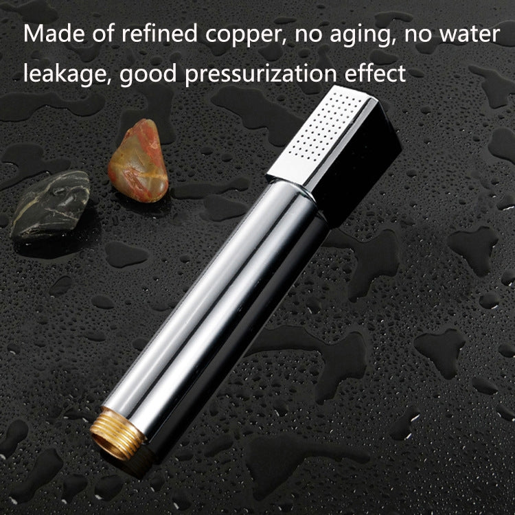 Brass Stainless Steel Hand-Held Pressurized Shower Head, Square, Round