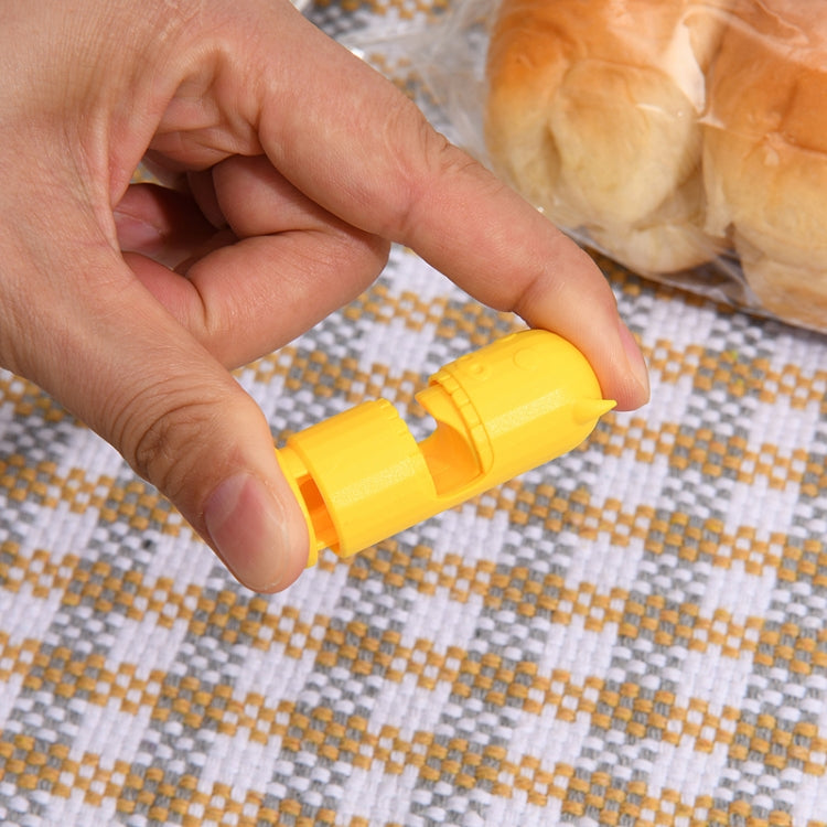 10 PCS H011 Food Preservation And Moisture-Proof Sealing Elastic Clip Snack Food Sealing Clip, Purple, White, Green, Black, Yellow