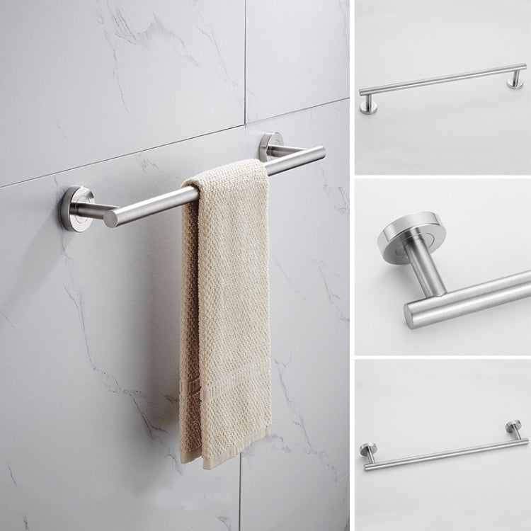 304 Stainless Steel With Grooved Bathroom Pendant Bathroom Shelf,Style:, Wire Drawing Single Rod 40cm, Wire Drawing Towel Ring, Wire Drawing Hook, Paper Towel Holder A, Paper Towel Holder B, Vertical Single Rod, Black Cloth Hook                      ...