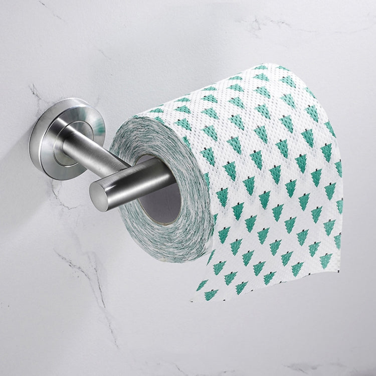 304 Stainless Steel With Grooved Bathroom Pendant Bathroom Shelf,Style:, Wire Drawing Single Rod 40cm, Wire Drawing Towel Ring, Wire Drawing Hook, Paper Towel Holder A, Paper Towel Holder B, Vertical Single Rod, Black Cloth Hook                      ... Paper Towel Holder A