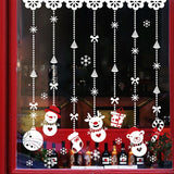 1 Set Christmas Snowman Ornaments Glass Door Window Electrostatic Sticker, Snowman Sticker