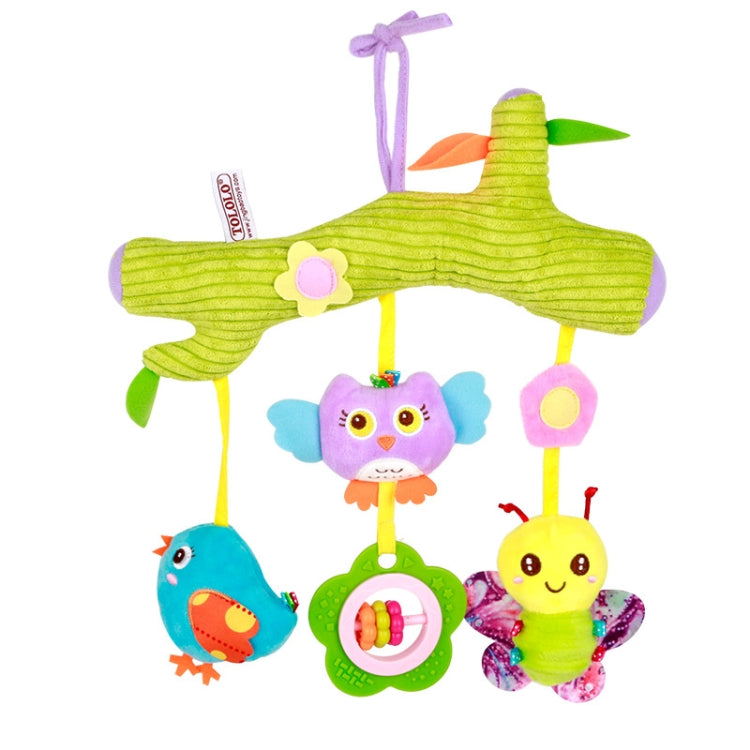 Baby Toys 0-1 Year Old Animal Bed Bells Soothing Plush Toys Baby Rattles Baby Carriage Hanging, A Crossbar - Deer, B Crossbar - Dolphins, C Crossbar - Birds