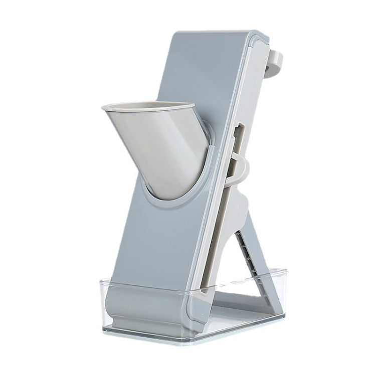 Hand Cutting Cutter Kitchen Lever Slicer Pressing Grater, Simple Gray, Simple Blue