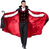 PS6831 Halloween Vampire Costume Castle Men Drag Costume, M, XL