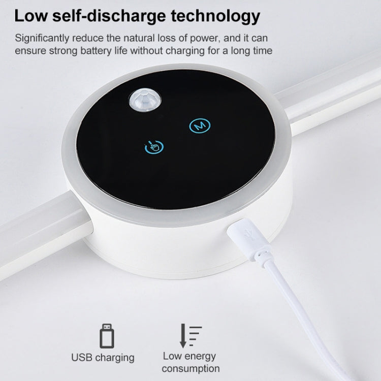 DMK-025 Smart Cabinet Lamp Kitchen Mirror Front Light, Touch + Human Body Induction, Hand Scan Timing, Hand Sweep Clock