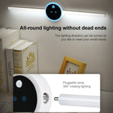 DMK-025 Smart Cabinet Lamp Kitchen Mirror Front Light, Touch + Human Body Induction, Hand Scan Timing, Hand Sweep Clock