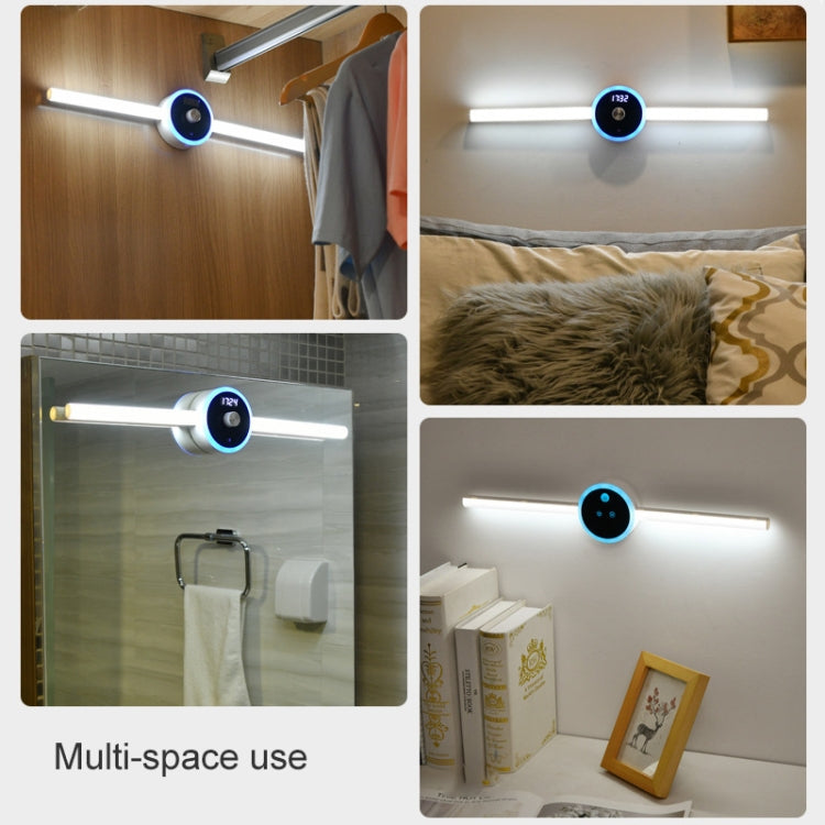 DMK-025 Smart Cabinet Lamp Kitchen Mirror Front Light, Touch + Human Body Induction, Hand Scan Timing, Hand Sweep Clock