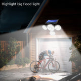 TG-TY051 4-Head Rotatable Solar Wall Light Body Sensor Outdoor Garden Waterproof Corridor Garden Lighting Street Light, Spec:, 141 LED