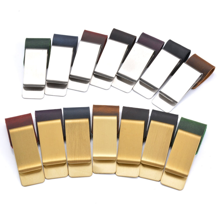 Vintage Notebook Leather Pen Clip Metal Pen Holder,Style:, Stainless Steel, Brass