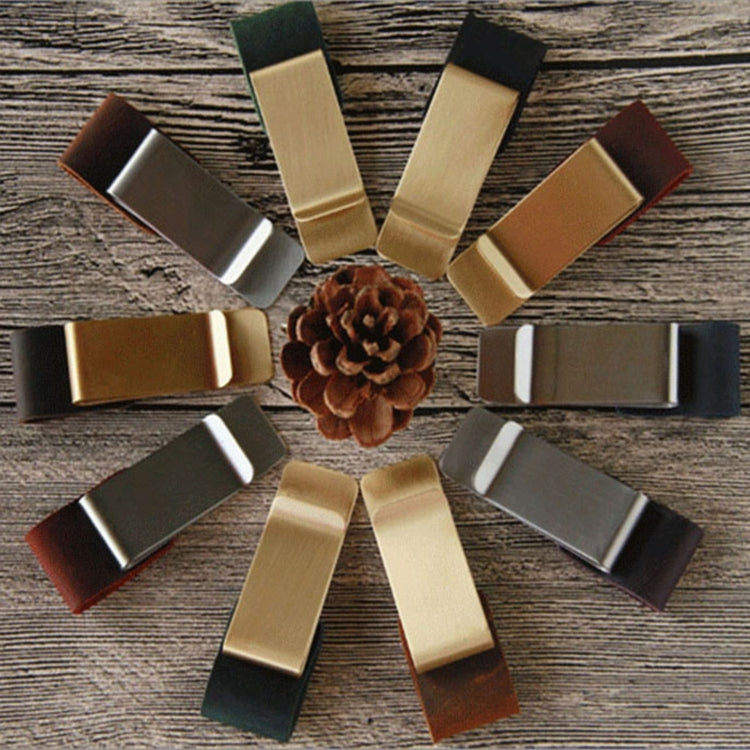 Vintage Notebook Leather Pen Clip Metal Pen Holder,Style:, Stainless Steel, Brass