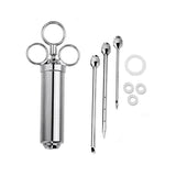 Stainless Steel Seasoning Turkey Syringe Kitchen Seasoning Syringe, 8 in 1, 9 in 1, 10 in 1