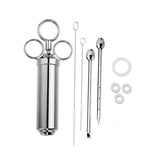 Stainless Steel Seasoning Turkey Syringe Kitchen Seasoning Syringe, 8 in 1, 9 in 1, 10 in 1
