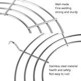 Semi-Circular Stainless Steel Drain Rack Kitchen Steamed Vegetables Rack, Size: Large 30cm, 24cm, 26cm, 30cm