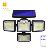 TG-TY085 Solar 4-Head Rotatable Wall Light with Remote Control Body Sensing Outdoor Waterproof Garden Lamp, Style:, 192 LED Integrated, 198 LED Integrated, 192 COB Integrated, 198 COB Integrated, 192 LED Separated, 198 LED Separated, 192 COB Separated ... 192 LED Integrated