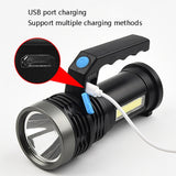 TG-TZ01601 Outdoor Search Lights Household Strong Light Flashlight Rechargeable Portable Lamp