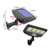 TG-TY081 LED Solar Wall Light Body Sensation Outdoor Waterproof Courtyard Lamp with Remote Control, Style:, 138 LED Integrated, 160 LED Integrated, 138 COB Integrated, 160 COB Integrated, 138 LED Splitable, 160 LED Splitable, 138 COB Splitable         ...