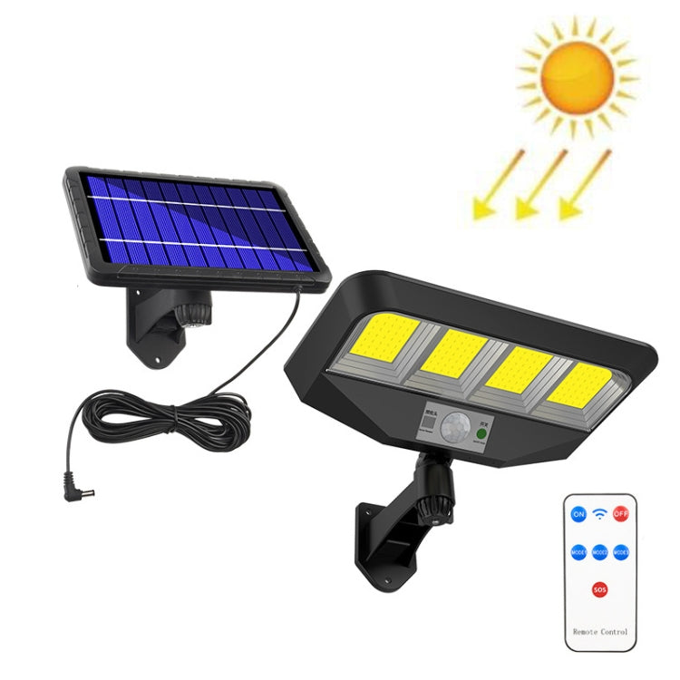 TG-TY081 LED Solar Wall Light Body Sensation Outdoor Waterproof Courtyard Lamp with Remote Control, Style:, 138 LED Integrated, 160 LED Integrated, 138 COB Integrated, 160 COB Integrated, 138 LED Splitable, 160 LED Splitable, 138 COB Splitable         ... 138 COB Splitable