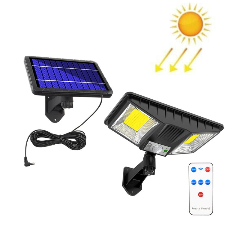 TG-TY081 LED Solar Wall Light Body Sensation Outdoor Waterproof Courtyard Lamp with Remote Control, Style:, 138 LED Integrated, 160 LED Integrated, 138 COB Integrated, 160 COB Integrated, 138 LED Splitable, 160 LED Splitable, 138 COB Splitable         ... 160 COB Splitable