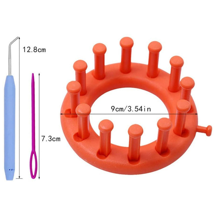 2 in 1 Circular Hand Knitting Machine Woolen Needle Hook Jacquard Weaver Sweater Hat Making Tool