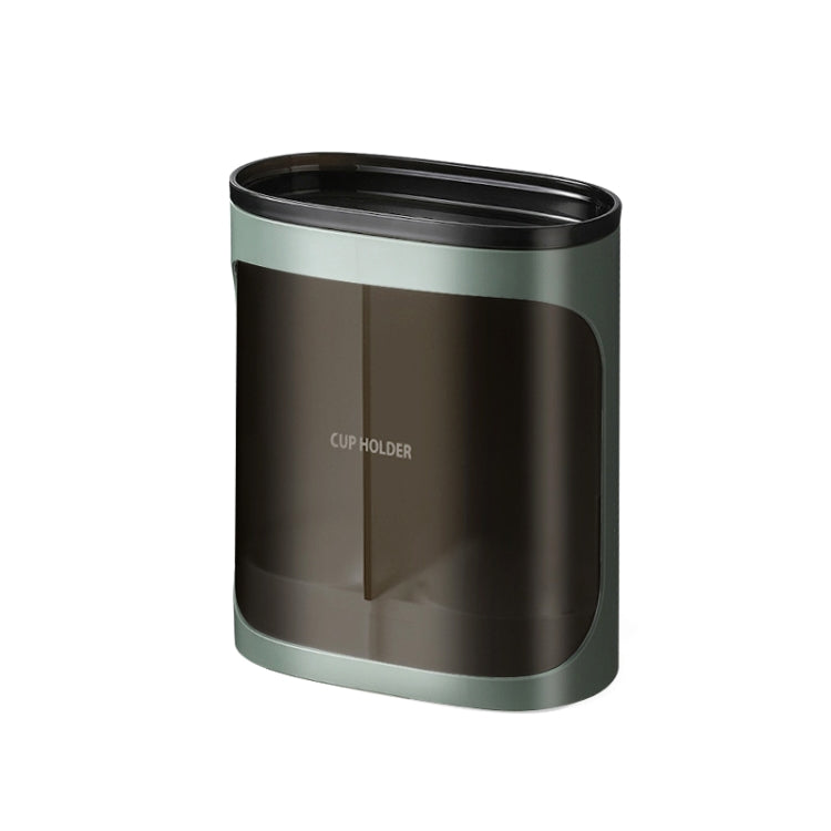 Wall-Mounted Disposable Cup Remover Punch-Free Cup Holder Home Office Convenient Cup Holder, Binocular White, Binocular Green, Monocular White, Monocular Green Binocular Green