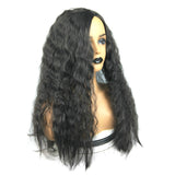 Women Chemical Fiber Middle Split Corn Perm Small Curly Long Wig