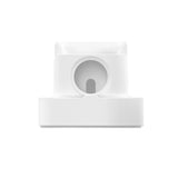 2 In 1 Smart Watch Charging Bracket Desktop Silicone Watch Charging Stand For Apple Watch, Black, White, Pink, Deep Blue, Grey