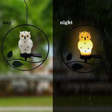 Outdoor Waterproof Garden Solar Simulation Animal Lawn LED Landscape Light, Owl, Bird