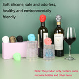 Skull Silicone Leak-Proof Fresh-Keeping Wine Stopper, Deep Red, Black, White, Luminous Green, Luminous Blue, Bronze, Ancient Silver, Wine Red