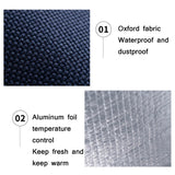 Thickened Aluminum Foil Insulation Lunch Box Bag Waterproof Portable Meal Bag, 20x23x13cm, 24x27x14cm, 26x34x16cm