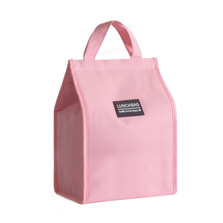 Thickened Aluminum Foil Insulation Lunch Box Bag Waterproof Portable Meal Bag, 20x23x13cm, 24x27x14cm, 26x34x16cm 24x27x14cm Pink