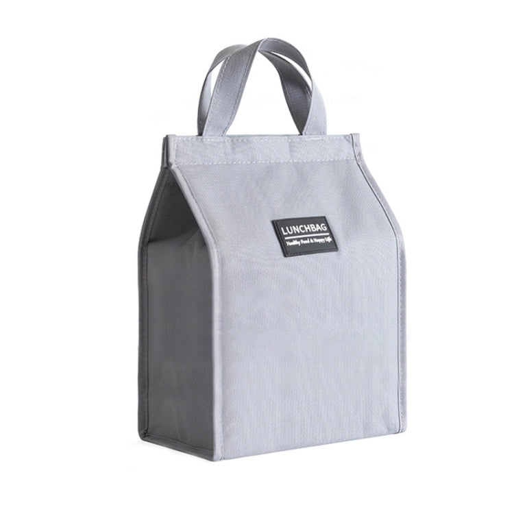 Thickened Aluminum Foil Insulation Lunch Box Bag Waterproof Portable Meal Bag, 20x23x13cm, 24x27x14cm, 26x34x16cm 26x34x16cm Grey