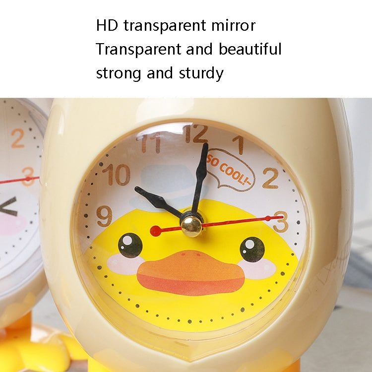 RP001 Cartoon Chicken Eggshell Chicks Alarm Clock Student Gift Children Bedroom Ornaments, White, Yellow