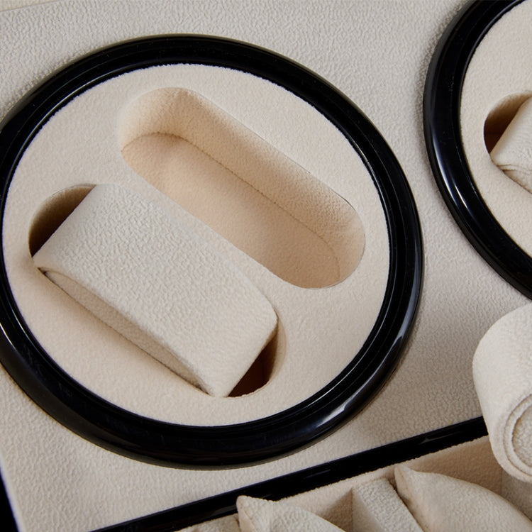 Watch Shaker 4+6 Digits Mechanical Watch Automatic Winding Watch Box Watch Shaker ,US Plug, Red Sandalwood, Black