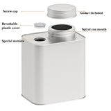 Square Tinplate Metal Sealed Cans Coffee Bean Powder Tin Cans, Specification: With Air Valve, With Air Valve