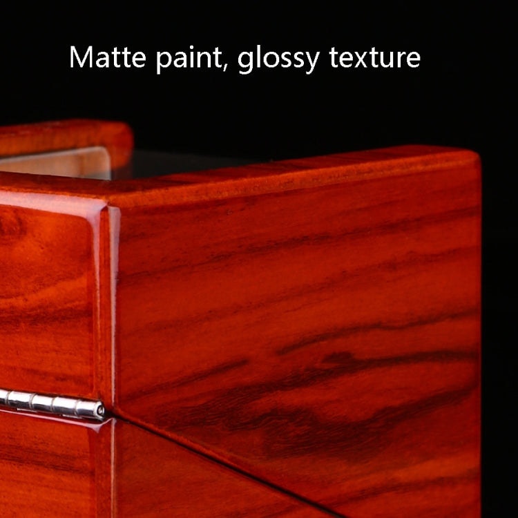 1+0 Automatic Strings Watch Box Varnished Rosewood Grain Watch Shaker, US Plug, Single, Rosewood Grain