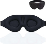 3D Sleeping Eye Mask Memory Foam Men And Women Shading Eye Mask Concave Eye Mask, No Nose Wings Black, No Nose Wings Blue