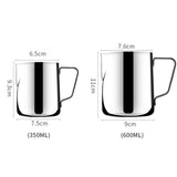 Inner Scale Pull Flower Cup Stainless Steel Milk Foam Cup Coffee Utensils, 350ml, 600ml