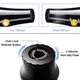 Universal Hair Diffuser Adaptable For Blow Dryers with Rotatable Design Curly Hair Large Wind Hood, White, Black