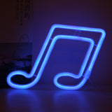 Musical Note Neon Light Modeling Lighting Room Decoration Lights, Blue Light, Red Light, Colorful Light, Pink Light