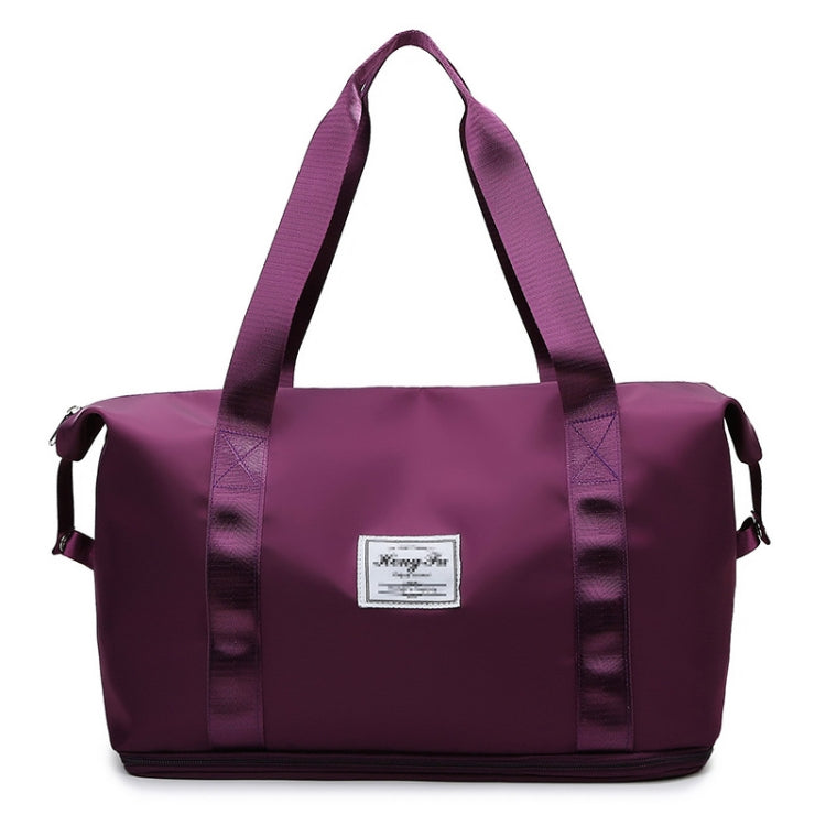Travel Bag Large Capacity One-Shoulder Handbag Sports Gym Bag Dry And Wet Separation Duffel Bag, Black, Taro Purple, Pink, Grey, Grape Purple, Mist Blue Grape Purple