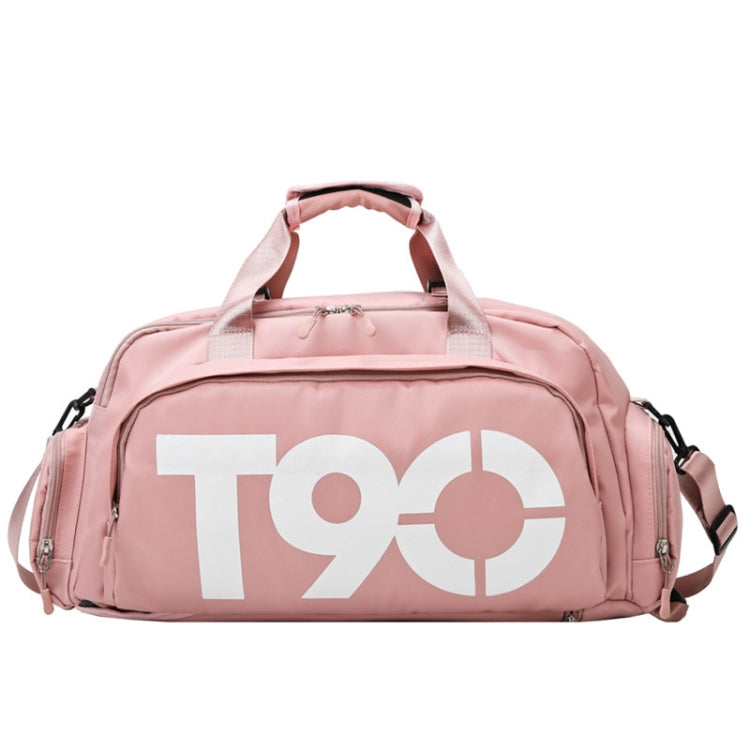 Sports Fitness Bag Large Capacity Luggage Bag Dry Wet Separation With Shoes Position Hand-Held Backpack Travel Bag, Pink White, Pink Yellow, Black and White, Black Yellow, Blue and White, Blue Yellow, Deep Blue White, Dark Blue Yellow, Red White       ...